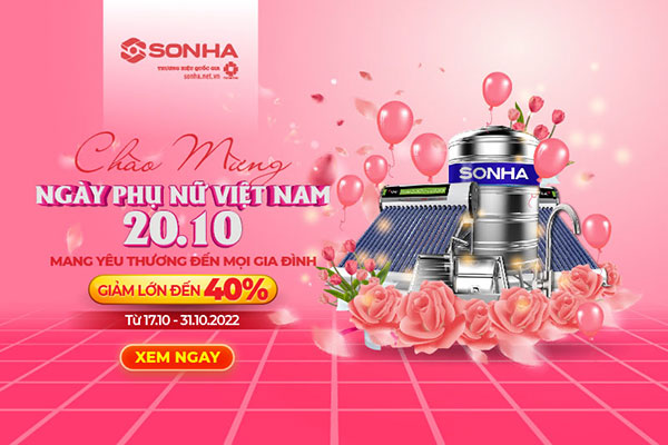 Khuyến mãi 20/10 mang yêu thương đến mọi gia đình GIẢM LỚN đến 40%