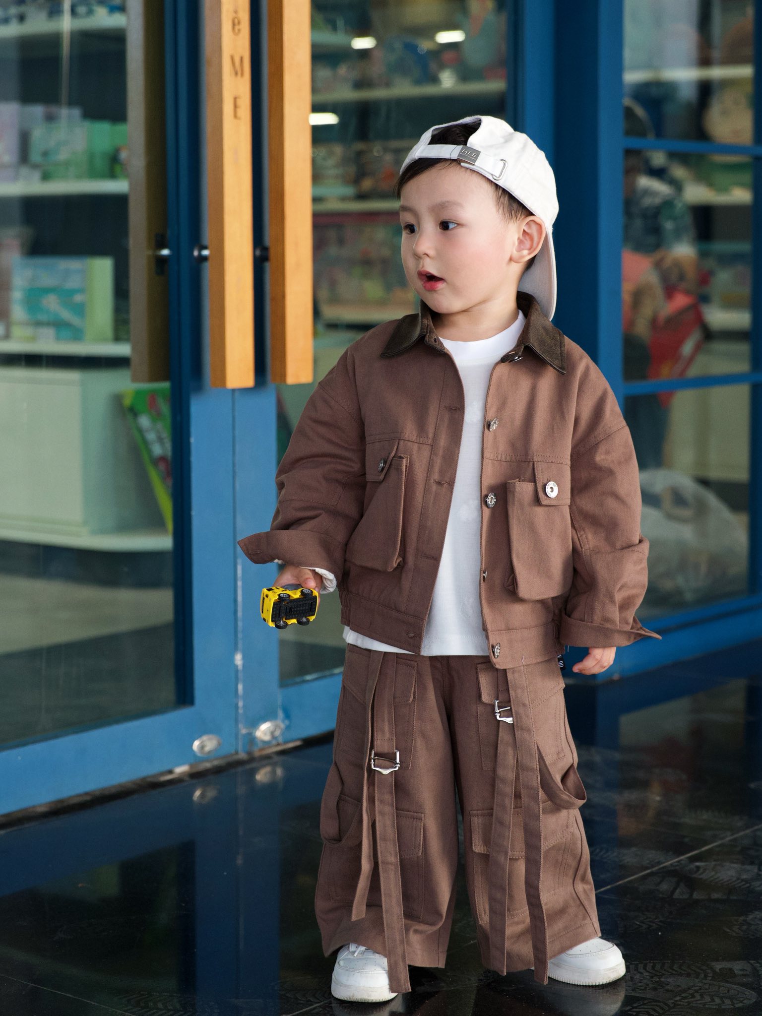 Áo khoác kaki phối cổ da cho bé_thumbnail_1