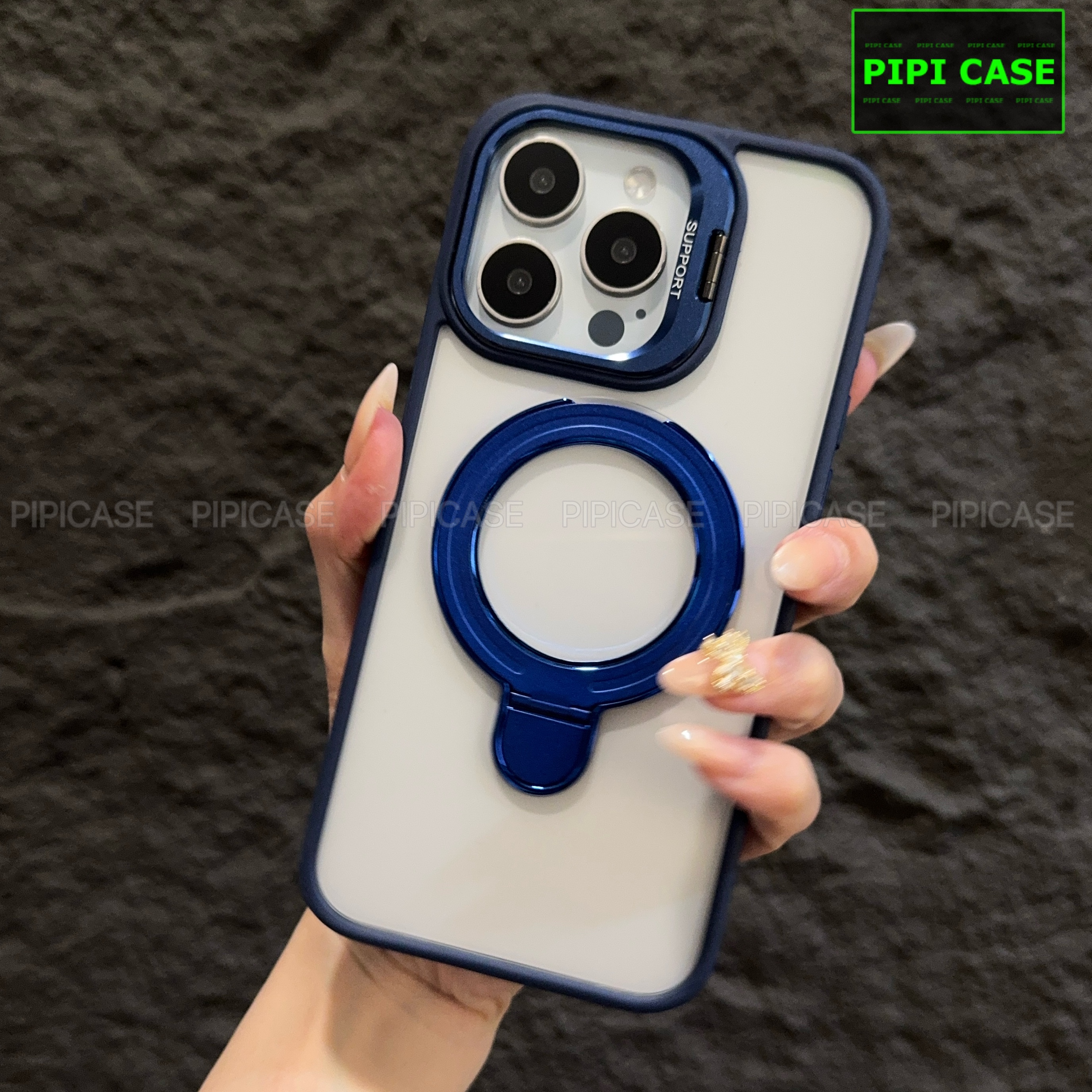 Ốp Lưng iPhone 12 Pro Max - Super Gone - Xanh Dương