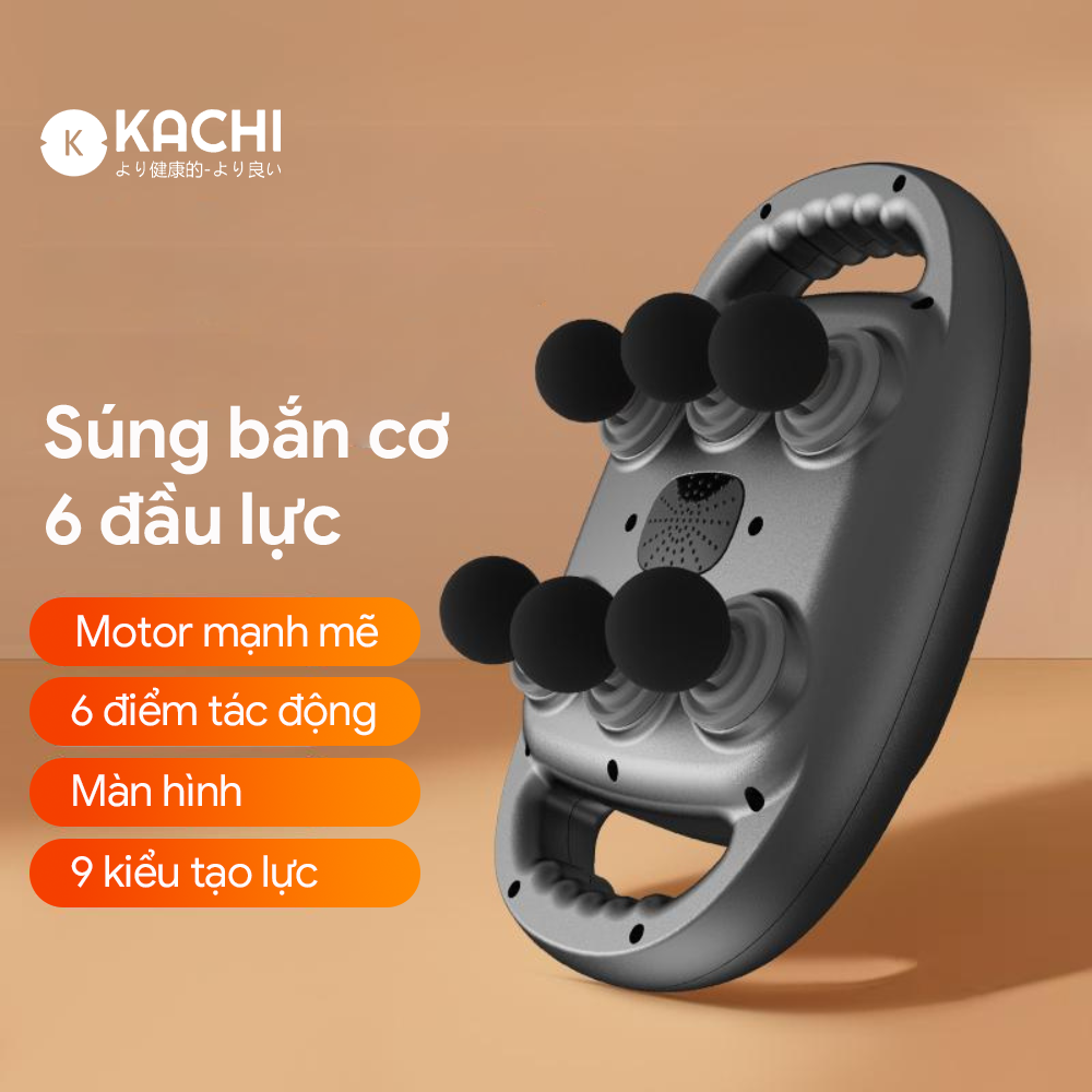 Máy Massage 6 Đầu Rung Kachi MK390 Chạy Pin - Giải Pháp Thư Giãn Tối Ưu Cho Cơ Thể_thumbnail_6