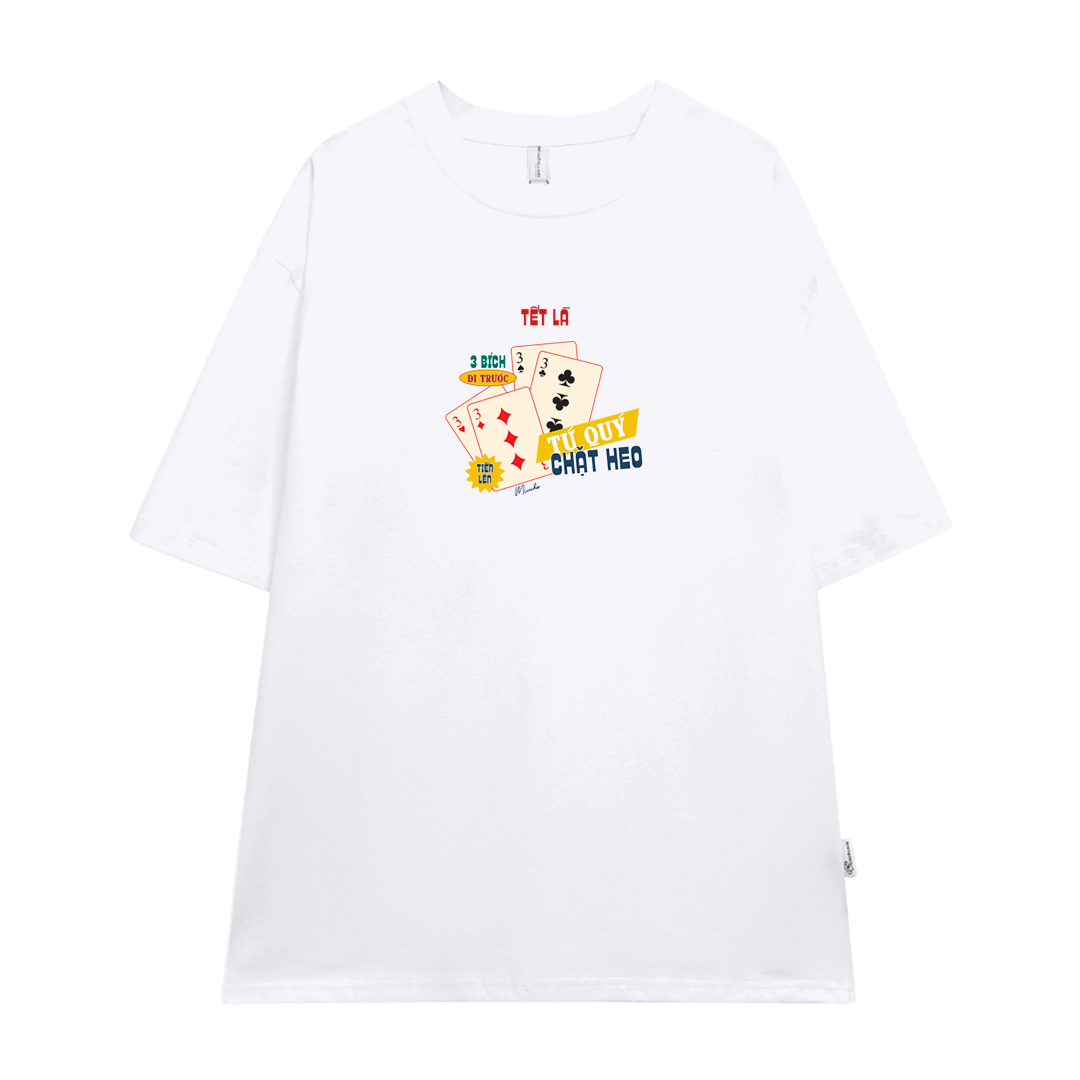 Áo thun TẾT LÀ form rộng cổ tròn chất vải cotton 4c thoáng mát Miucho BST in mix_thumbnail_16