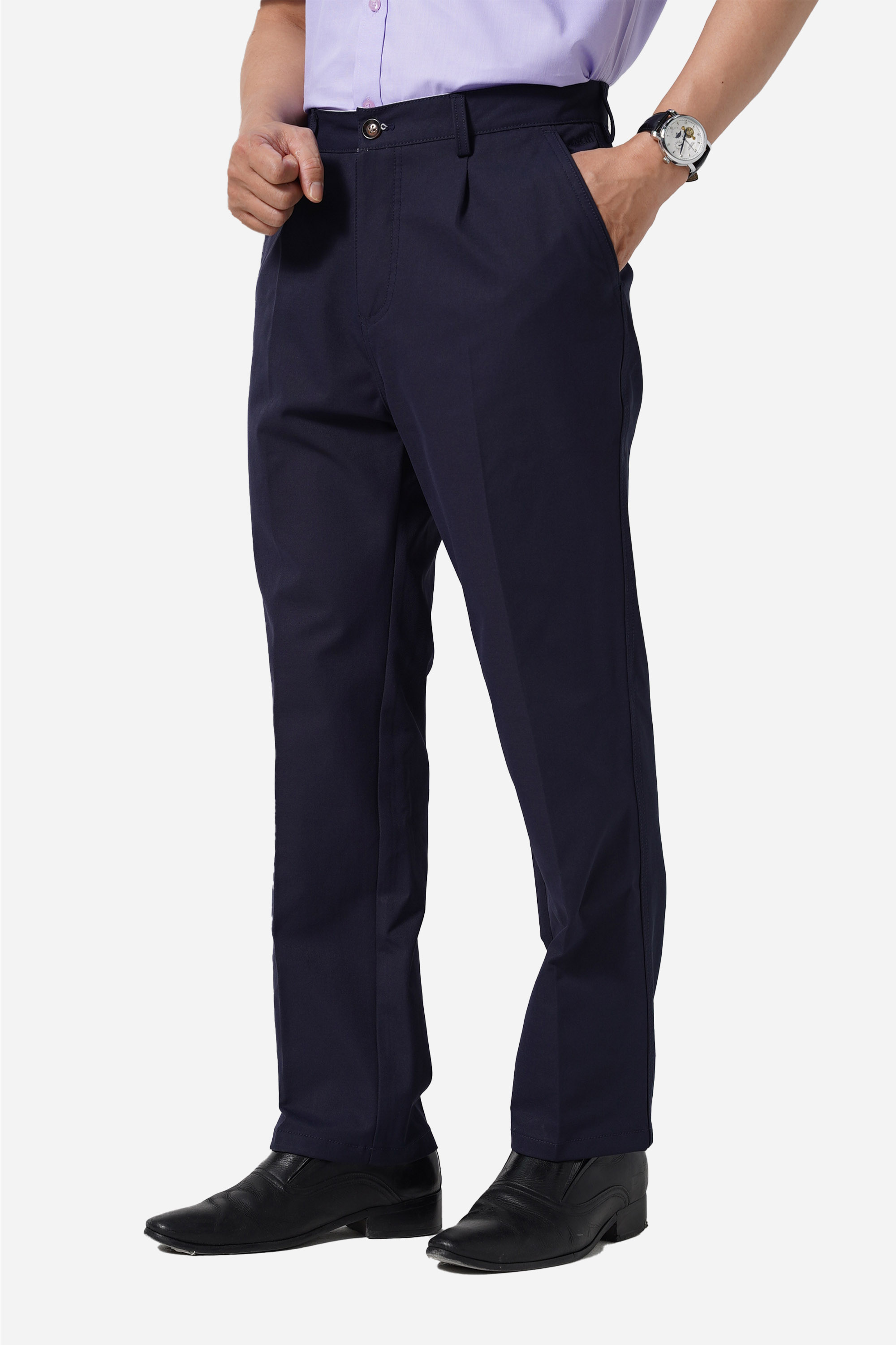 Quần Kaki Mềm 1 Li Nam Trung Niên ANCHI Chất Liệu Cotton Phom Suông Ống Rộng Cao Cấp_thumbnail_32