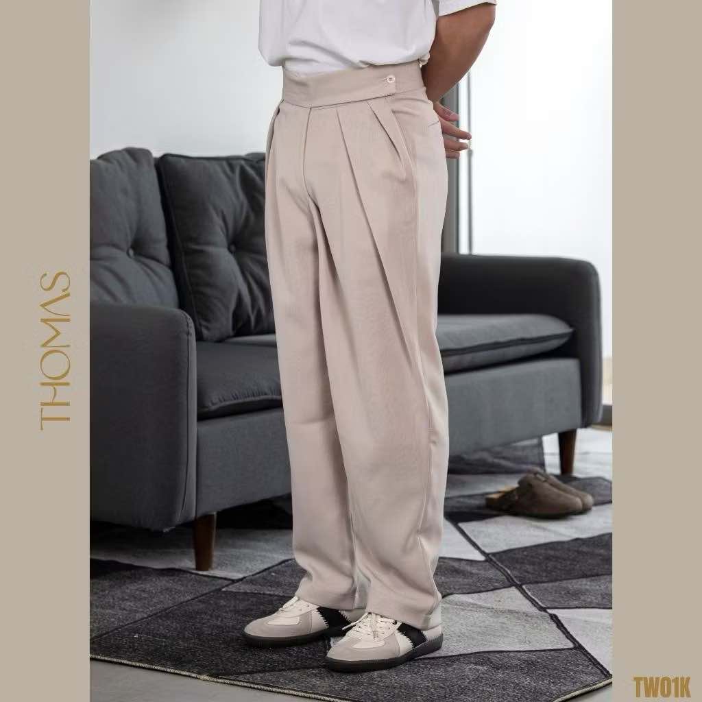 Quần Dài Diego Vải Thái Form Semi-Wide Leg