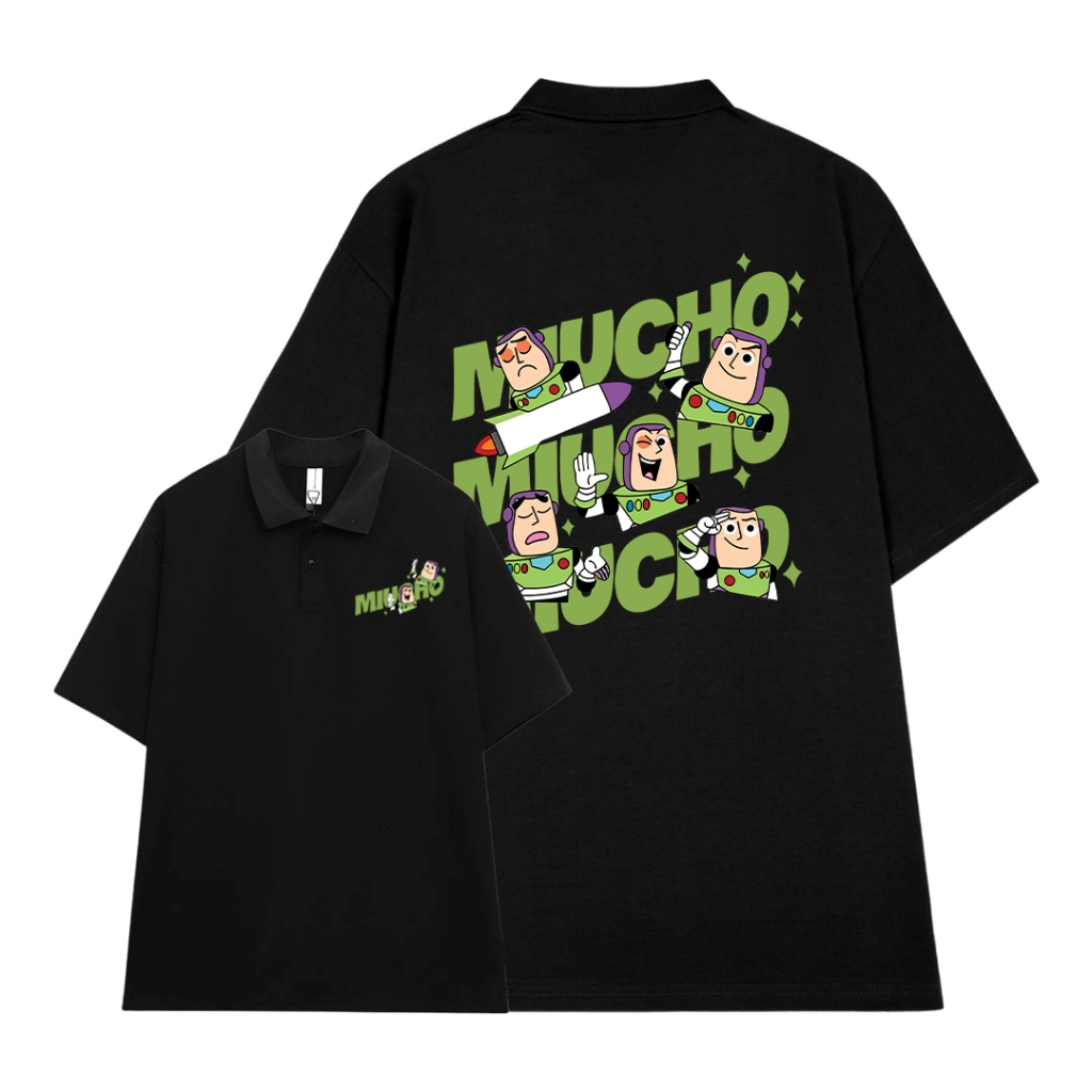 Áo polo nam đứng form tôn dáng PLD831 Miucho Man tay ngắn vải cotton Cổ trụ in mix_thumbnail_0