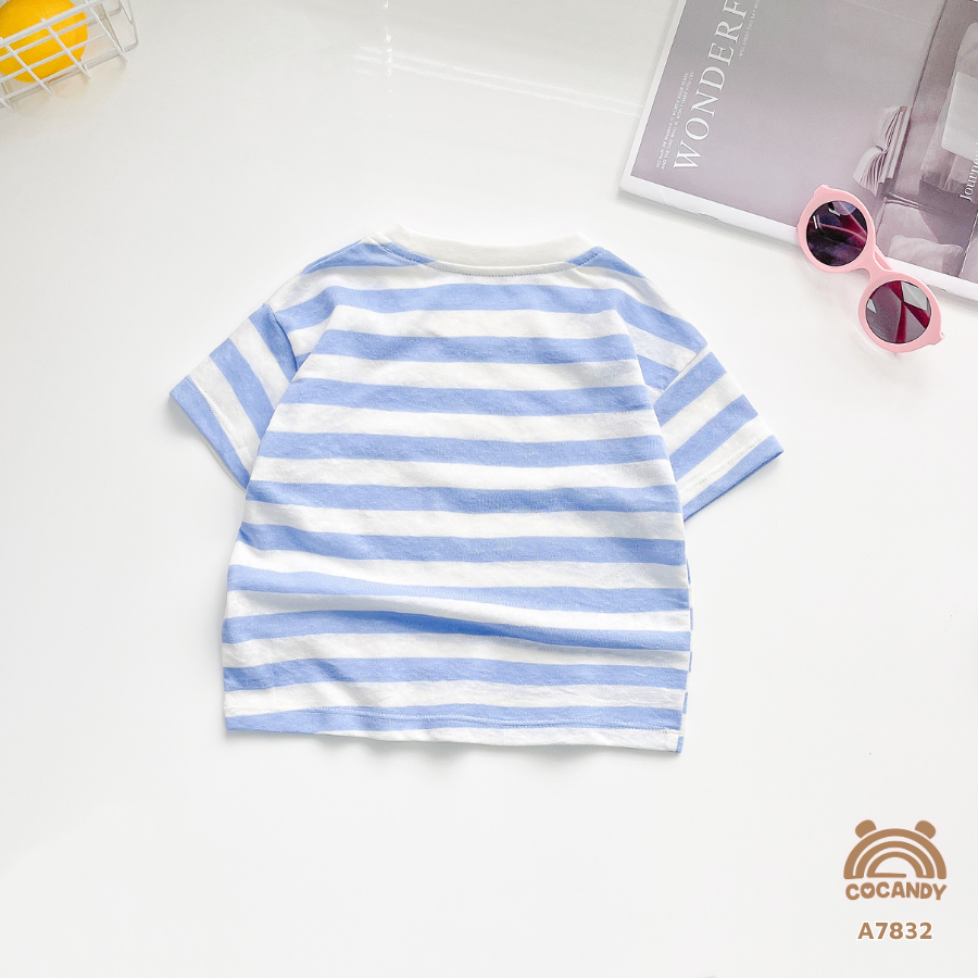 Áo cộc kẻ XANH DA TRỜI phối túi ngực_thumbnail_2