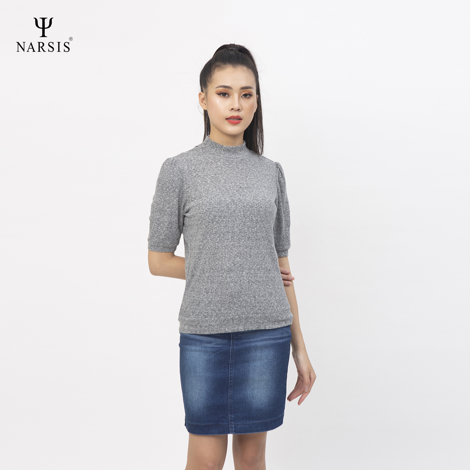 ÁO THU ĐÔNG NỮ L0083 NARSIS VẢI LEN COTTON ẤM ÁP, THOÁNG MÁT, GIỮ ẤM TỐT, MỀM MẠI_thumbnail_1