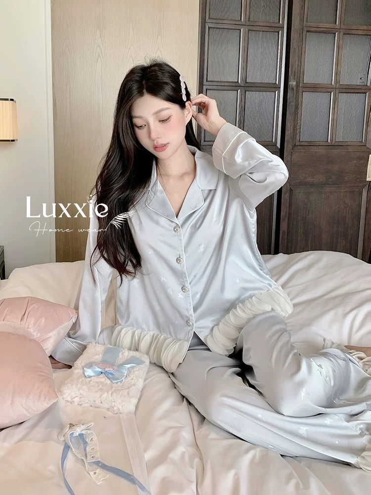 LEDAI06 Pijama lụa họa tiết nơ phối viền bồng_thumbnail_5