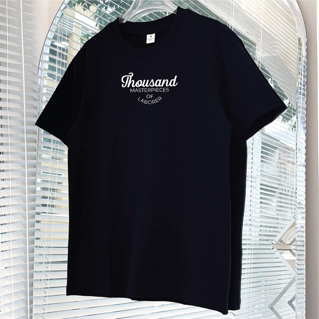 Áo thun nữ form vừa regular ARD530 Miucho Chic cotton cổ tròn in typography_thumbnail_0