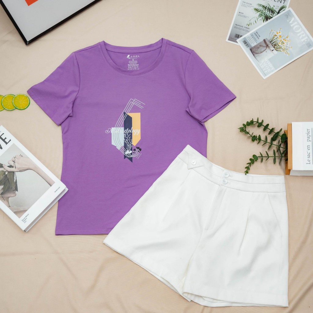 [Form Vừa] Áo thun nữ lẻ size S nhiều mẫu - Áo phông nữ Loza XA050_thumbnail_1