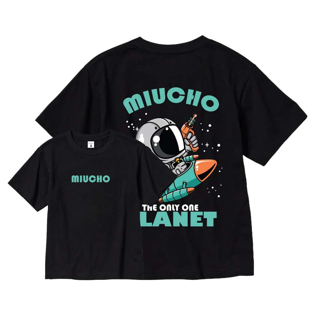 Áo thun bé trai form rộng AED665 Miucho Kid 100% vải cotton thoáng mát basic_thumbnail_0