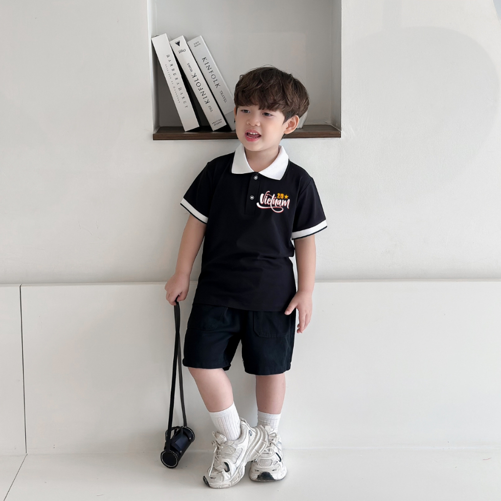 Áo Polo bé trai in hình 'Cờ đỏ sao vàng Việt Nam' - Loza Kids PY072_thumbnail_4