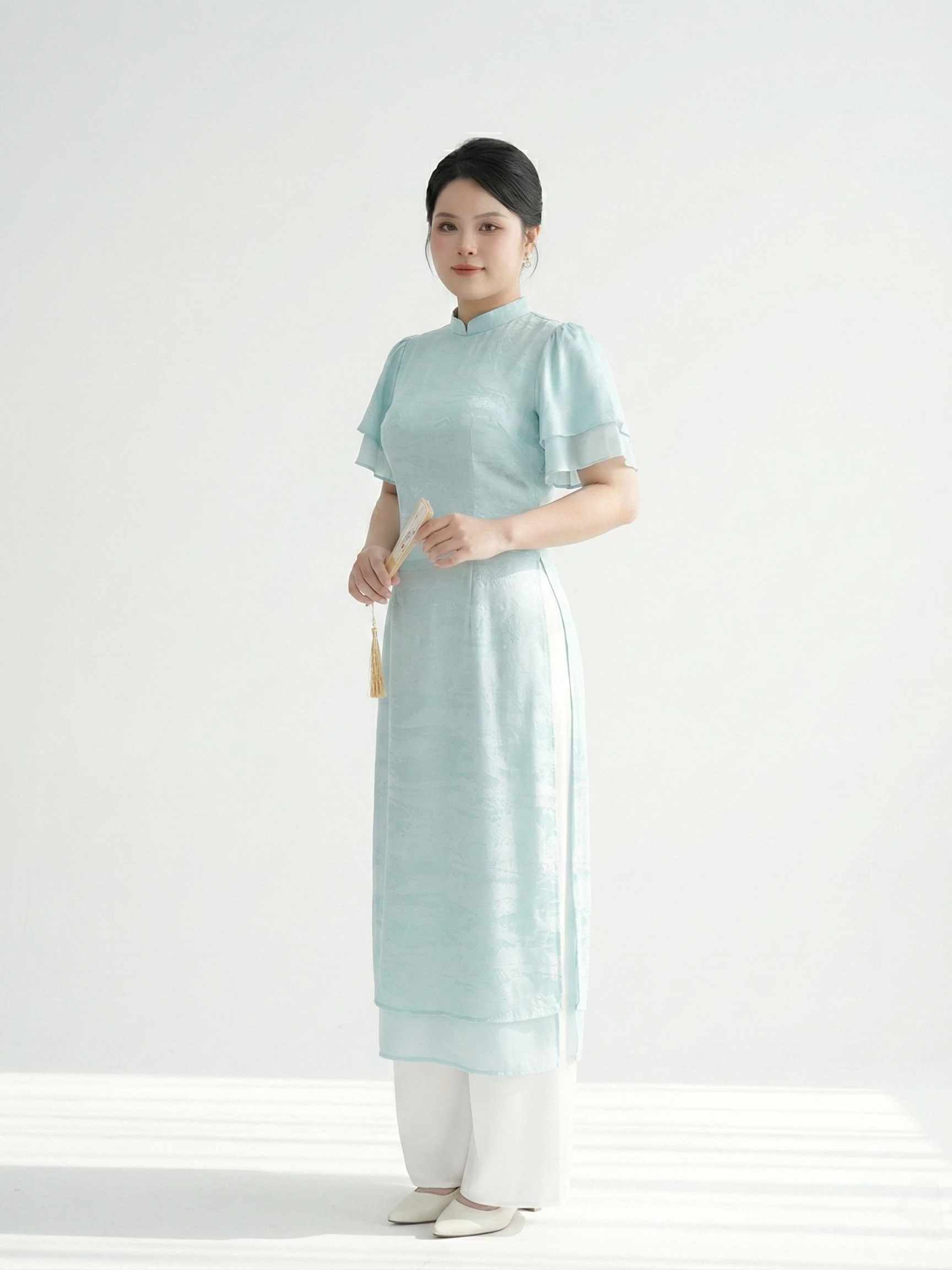 BIGSIZE NỮ- Áo dài nữ tay cánh tiên V-AD027_thumbnail_2