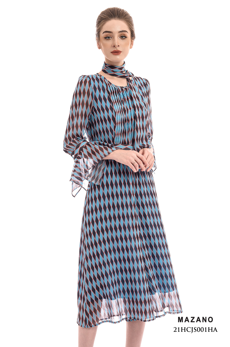 Bộ Áo liền Quần Jumpsuit vải voan in họa tiết cách điệu_thumbnail_3