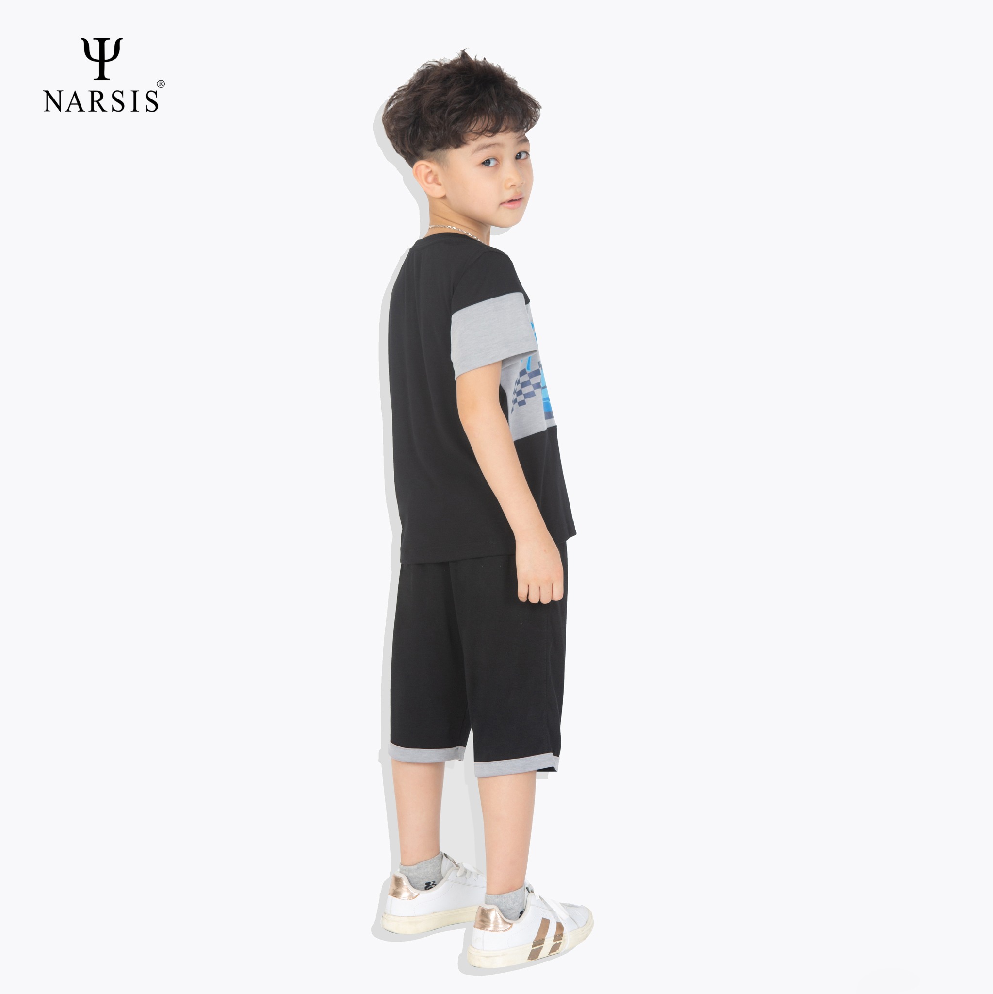 BỘ HÈ BÉ TRAI KE1009 NARSIS CHẤT LIỆU THOÁNG MÁT, DỄ CHỊU, THOẢI MÁI CẢ NGÀY, DỄ VẬN ĐỘNG_thumbnail_2