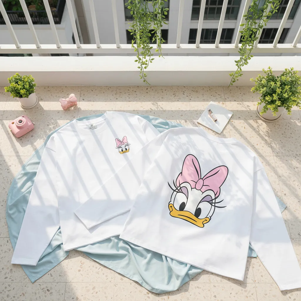 Áo thun boxy nữ tay dài Vịt donalid Miucho 3489_thumbnail_7