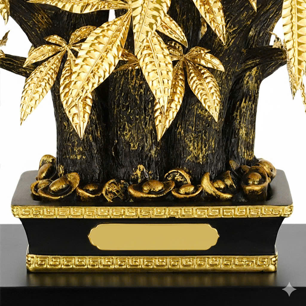 Cây kim ngân mạ vàng 24k quà tặng cao cấp _thumbnail_3