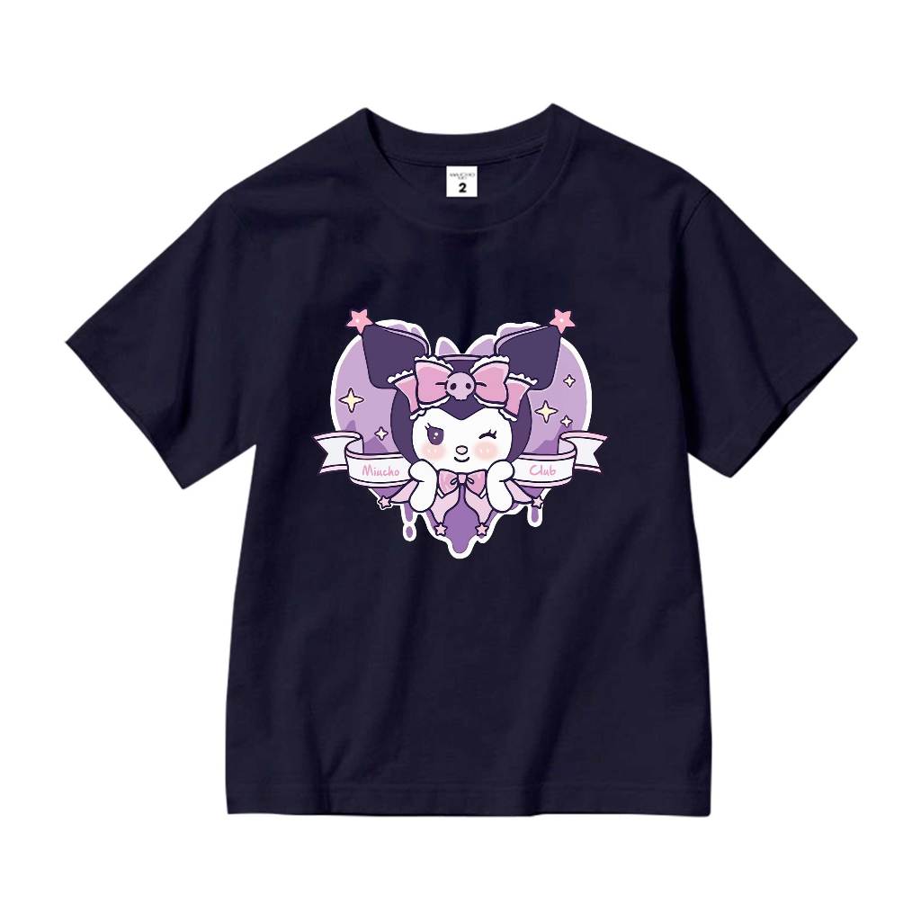 Áo thun cho bé gái cute form rộng AED1110 Miucho Kid tay ngắn cổ tròn style hàn quốc in mix_thumbnail_12