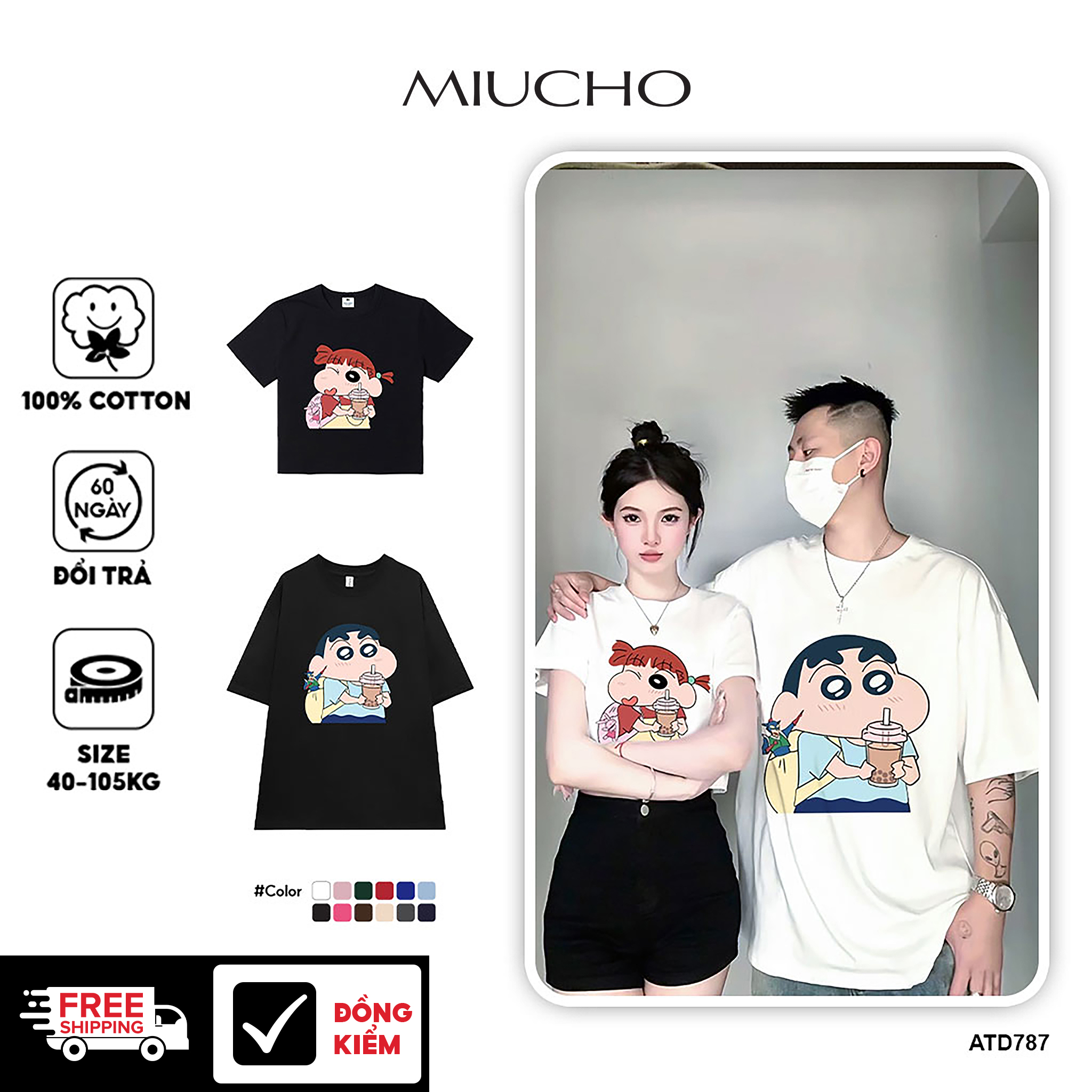 Áo thun couple Cu Shin local brand form rộng ATD787 Miucho cotton cổ tròn in graphic_thumbnail_1