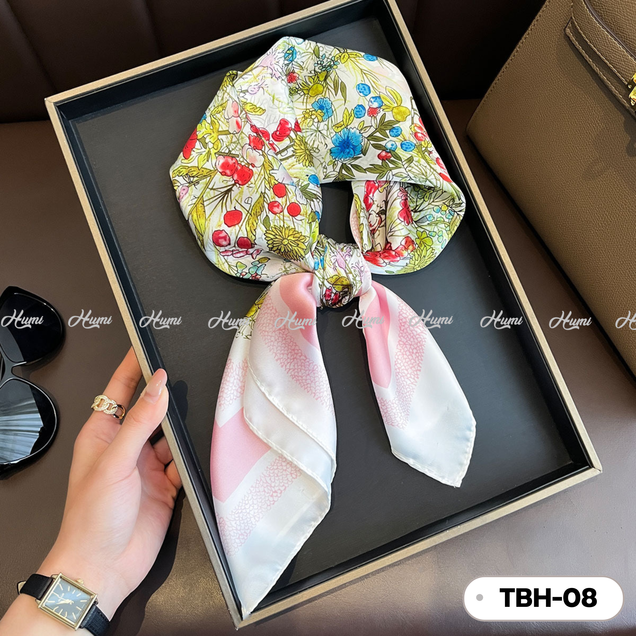 KHĂN LỤA VUÔNG HQ 70x70CM (TBH08)