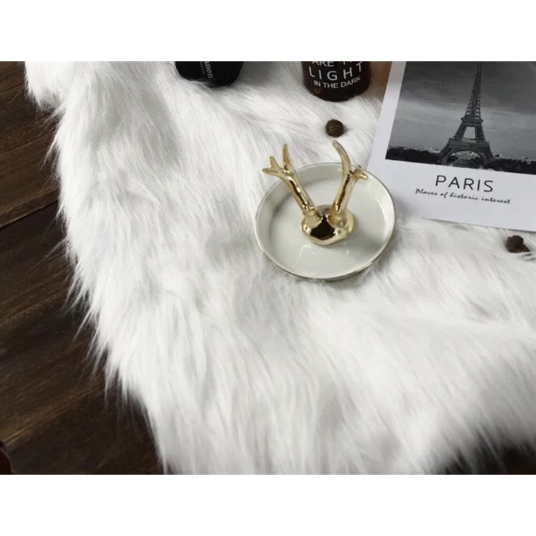 Thảm lông - chụp ảnh - màu trắng