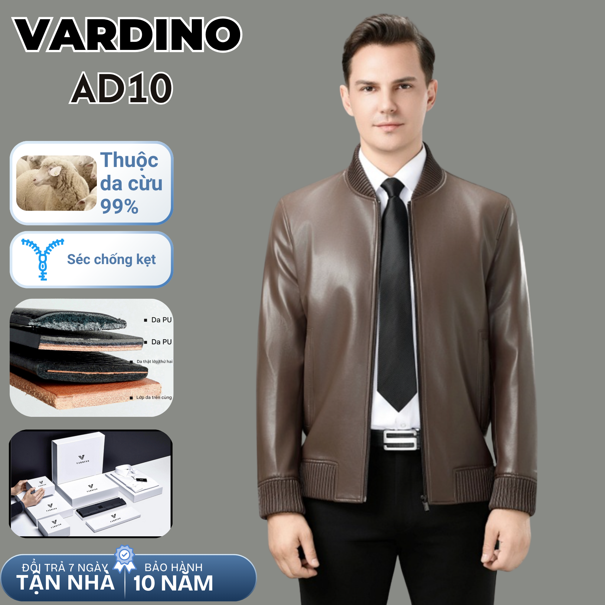 Áo khoác nam Vardino AD10