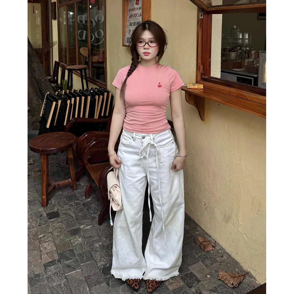 Áo baby tee nữ ôm body Beezy vải visco thoáng mát mềm mại basic dễ phối đồ 3023_thumbnail_3