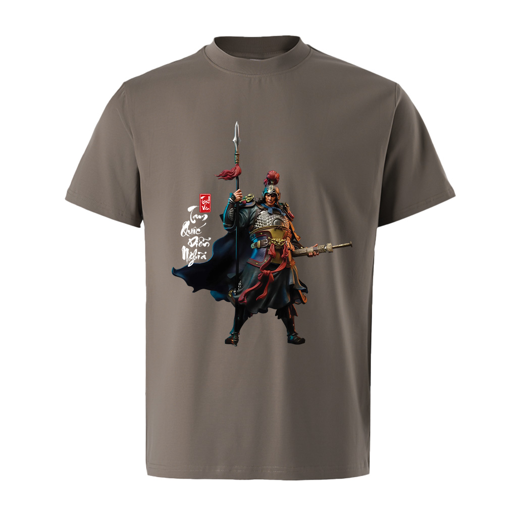 Áo phông nam tam quốc diễn nghĩa nhiều màu nhiều màu ATD1484 Miucho Iconic vải cotton in artwork_thumbnail_17