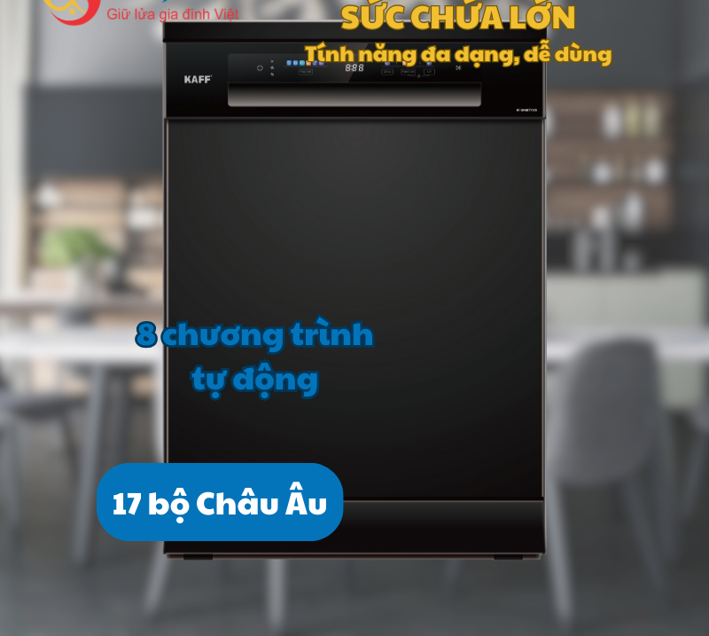Máy rửa chén Kaff KF-BHMI775YB