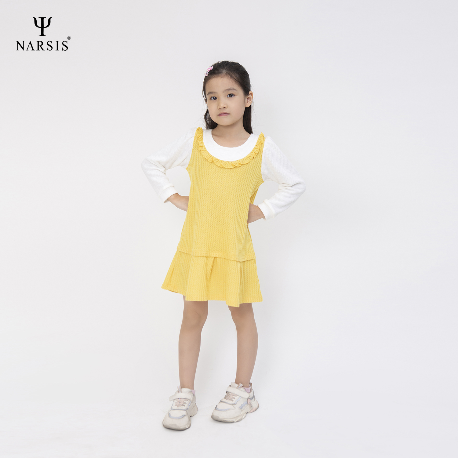 VÁY BÉ GÁI KB0014 NARSIS VẢI LEN COTTON ẤM ÁP, THOÁNG MÁT, GIỮ ẤM TỐT, MỀM MẠI, GIỮ ẤM TỐT, MỀM MẠI_thumbnail_2