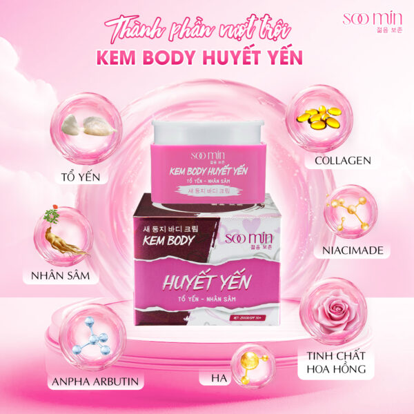 Kem Body Huyết Yến SooMin – Dưỡng Trắng Siêu Nhanh, Mịn Màng, Chống Nắng Hiệu Quả_thumbnail_5