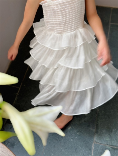 Emily Silk Organza Dress (Váy Hai Dây Nhún Bèo 4 Tầng)_thumbnail_1