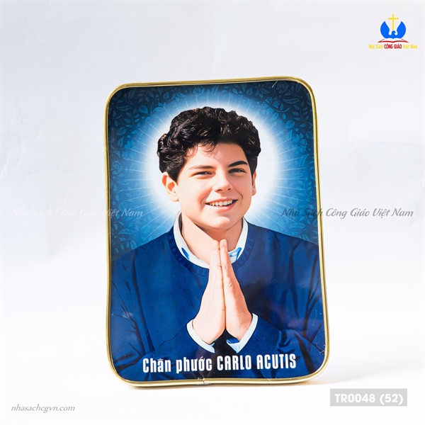 Tranh để bàn Thánh Carlo Acutis