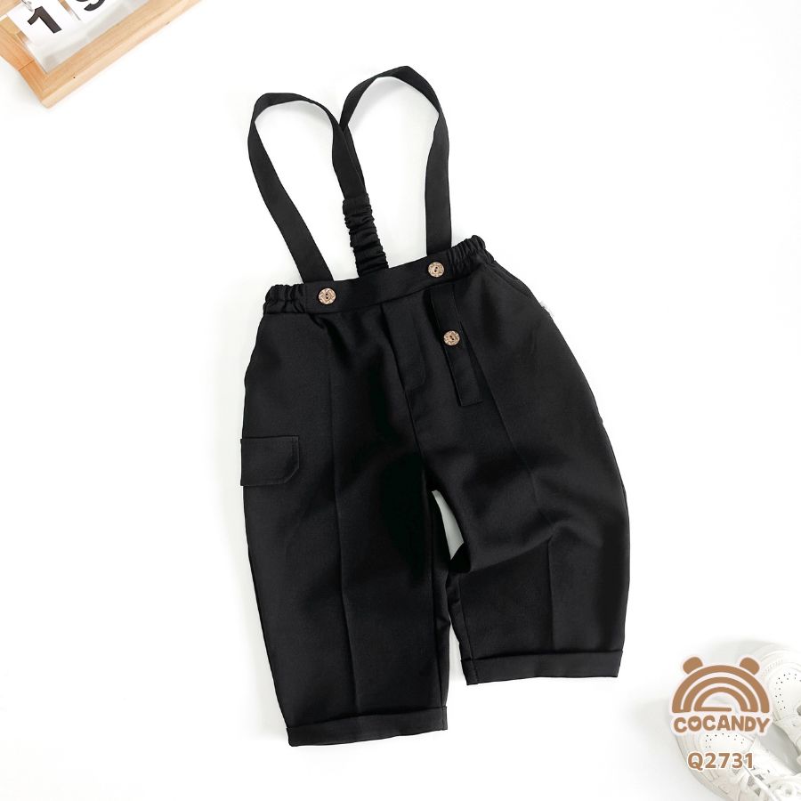 Quần dài ĐEN phối 2 quai dây kèm nơ_thumbnail_3