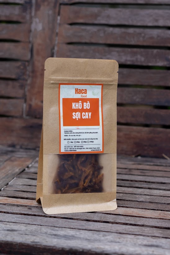 KHÔ BÒ SỢI TÚI ZIP 100GR