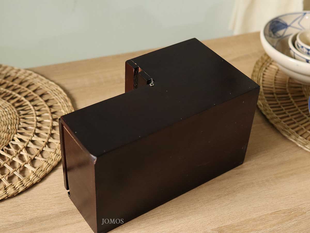 Khay bàn ăn khăn giấy muỗng đũa gỗ xà cừ J000381_thumbnail_4