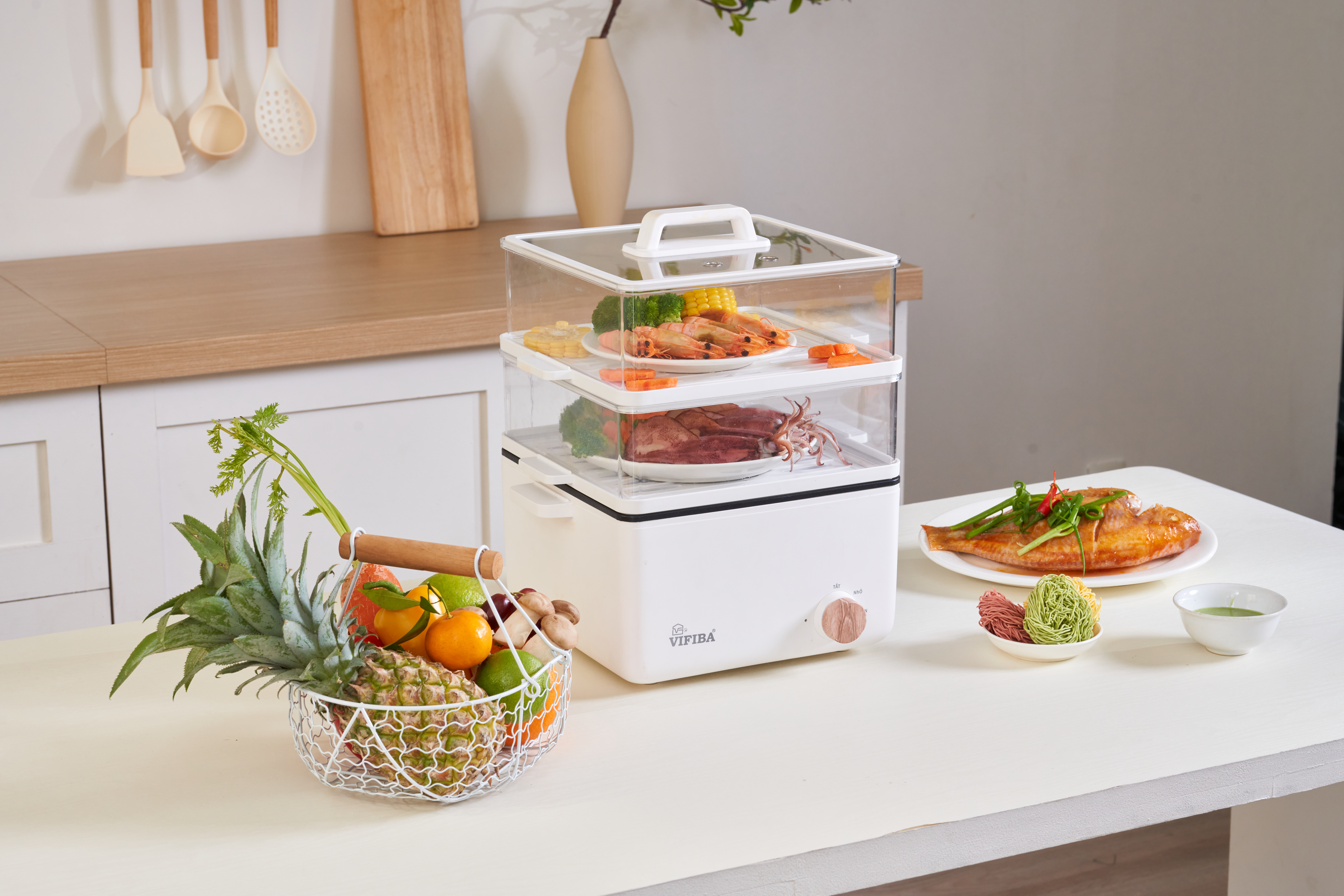 Nồi Lẩu Hấp SAKI VIFIBA - Lẩu Hấp Vuông_thumbnail_4