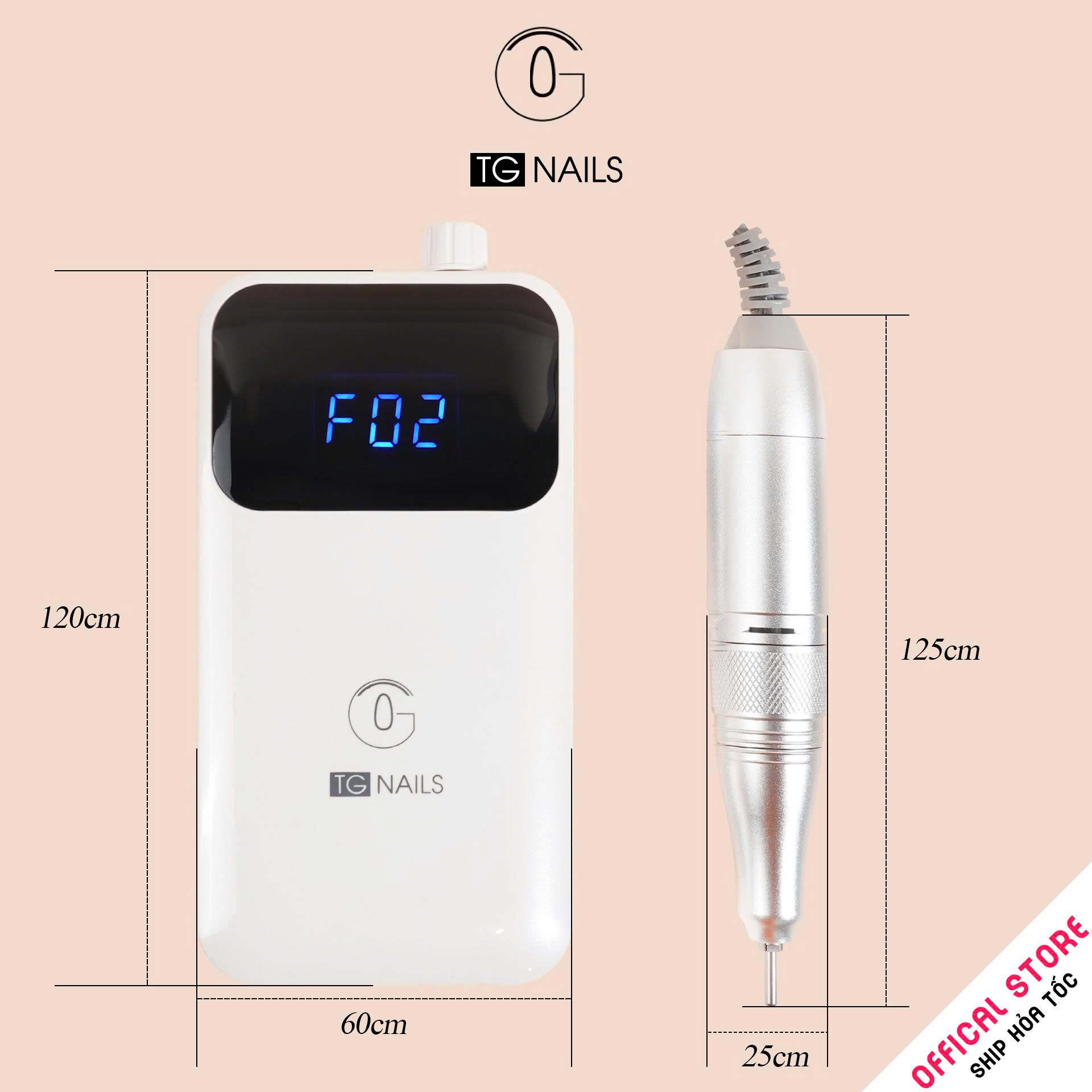 Máy mài móng tay tích điện TG NAILS model PND550_thumbnail_3