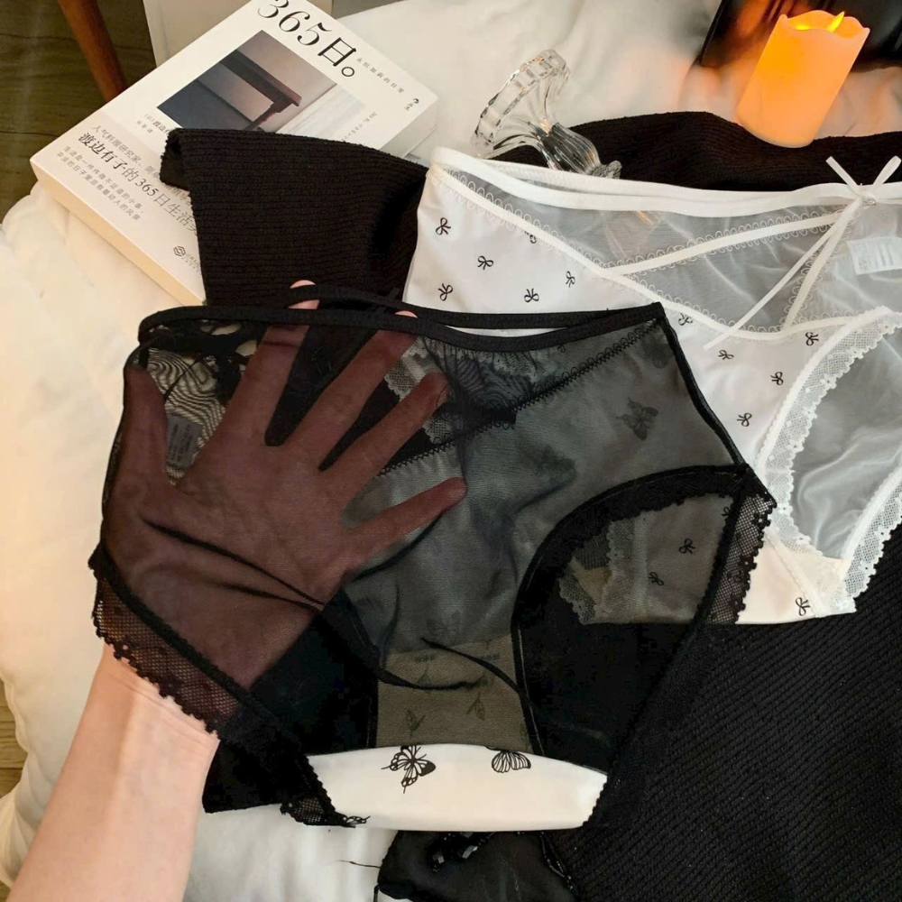 [Mã A22] Set 5 Quần Lót Nữ Lụa Ren Mềm Mịn Họa Tiết Cá Tính Vikam_thumbnail_4