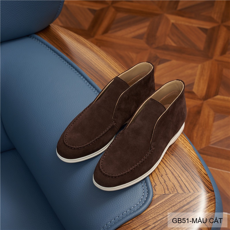 GB51 - Bốt nam cổ thấp da lộn phong cách Martin, đế cao su êm ái, 5 màu thời thượng_thumbnail_15