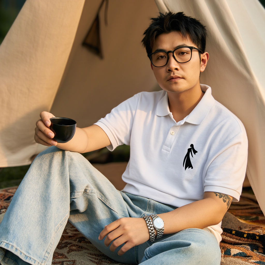 Áo polo nam form regular PLCSD2439 Miucho Iconic chất vải cá sấu co giãn thoáng mát in artwork_thumbnail_4