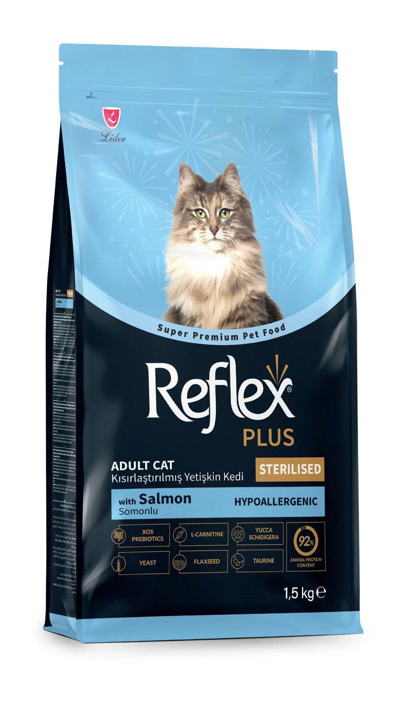 Thức ăn cho mèo Reflex Plus Sterilised Adult Cat Food with Salmon (Cá Hồi)