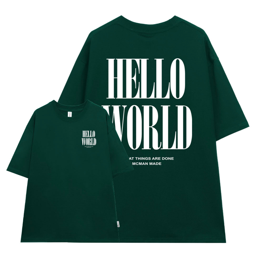 Áo thun nam form rộng ATD93 tay ngắn kiểu hàn quốc unisex vải cotton ATD93 Miucho Man in Typography_thumbnail_10