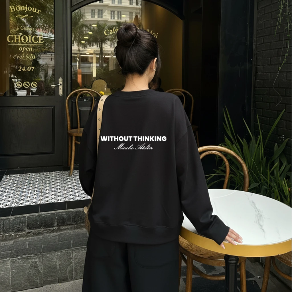 Áo thun boxy tay dài Gấu Teddy phối chữ Miucho 3116_thumbnail_5