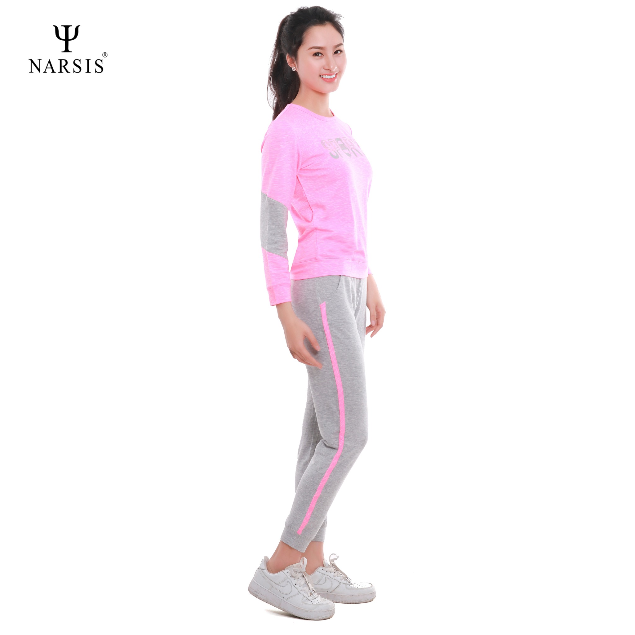 BỘ THU ĐÔNG NỮ M8055 NARSIS VẢI NỈ ẤM ÁP, MỀM MẠI, THÍCH HỢP MÙA ĐÔNG, GIỮ NHIỆT TỐT