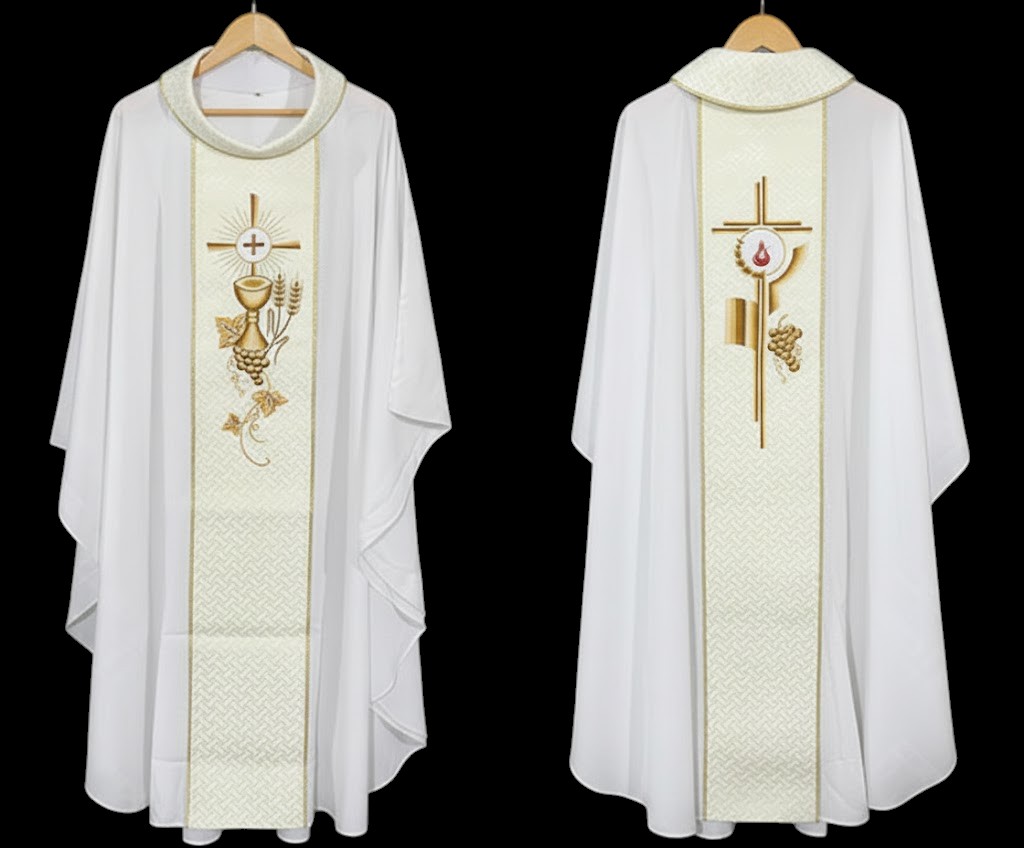 Áo lễ linh mục trắng - Quà tặng linh mục, cha xứ_thumbnail_1