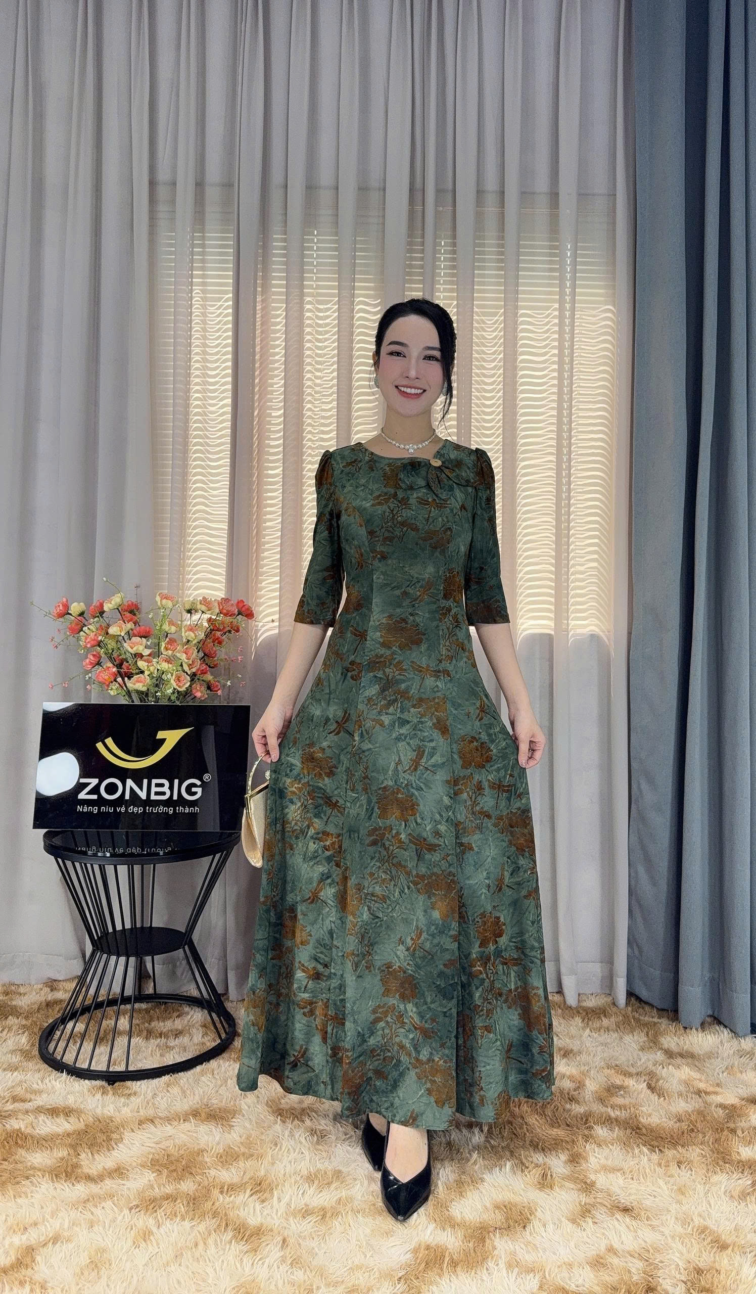 Đầm suông - Y2090 - Thương hiệu Zonbig