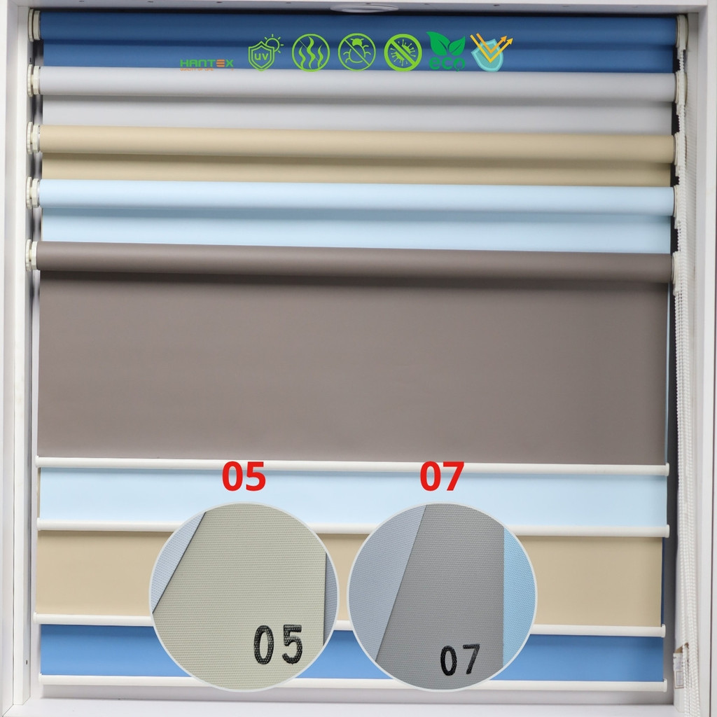 Rèm cuốn cản nắng không khoan lắp dễ dàng, chất liệu cao cấp, thích hợp cho mọi không gian - 0507-R170180-G