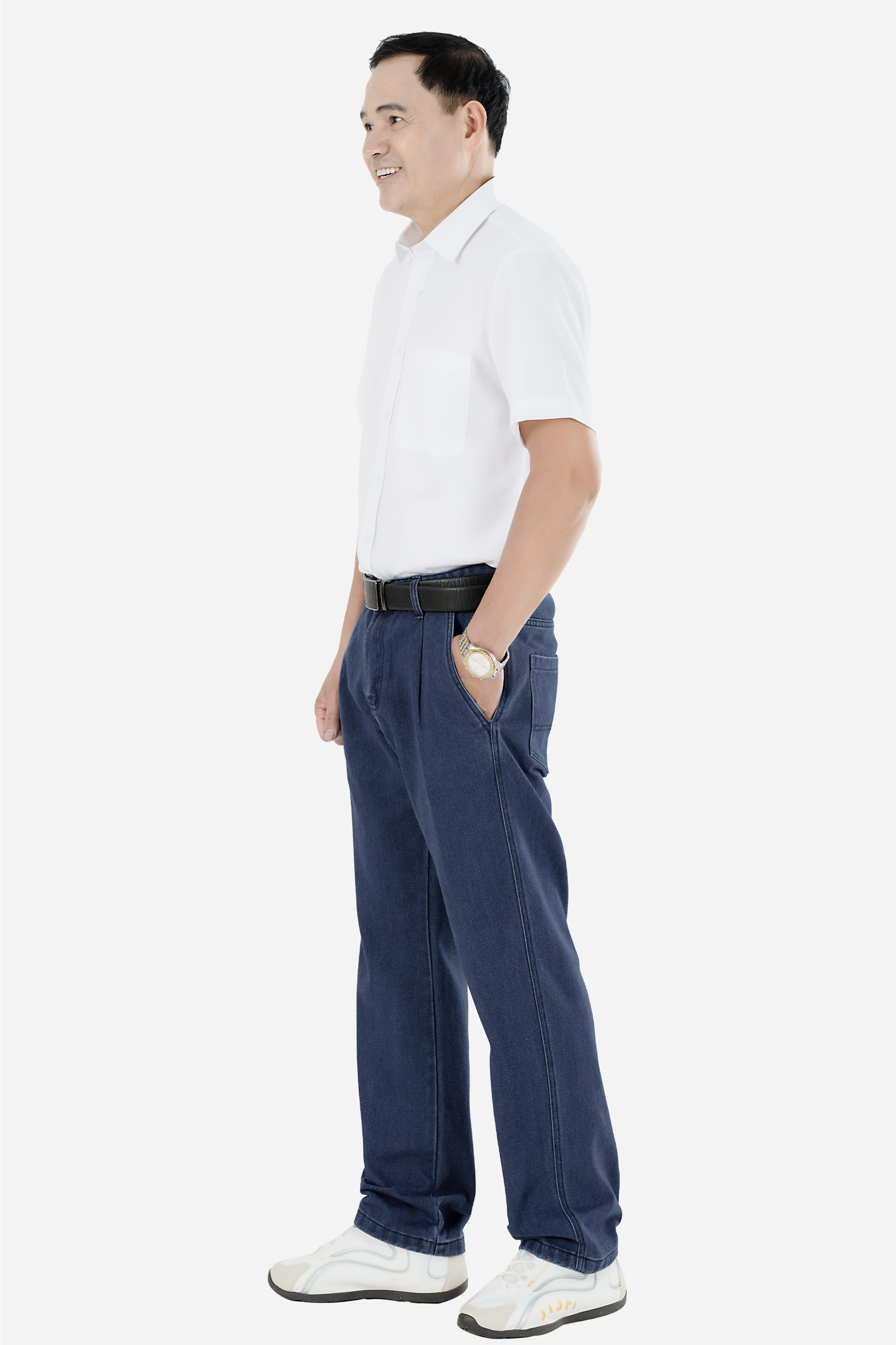 Quần Jeans 1 Li Nam Trung Niên ANCHI Chất Liệu Cafe Dáng Suông Túi Chéo Cao Cấp_thumbnail_11