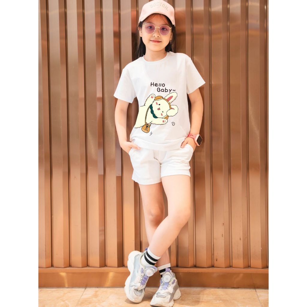 Bộ đồ bé gái in hình 'Thỏ hello baby'- Loza Kids SB10_thumbnail_5