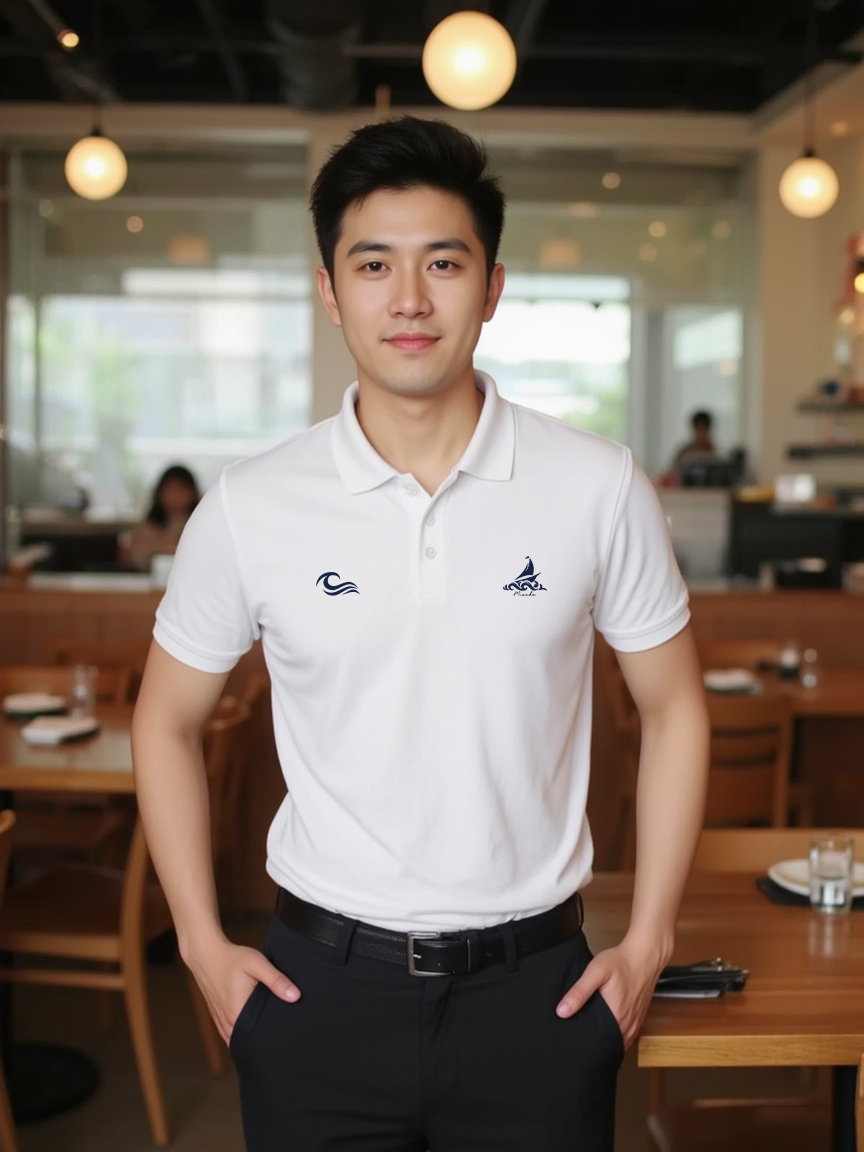 Áo polo nam form vừa 1896 Miucho Iconic vải cá sấu đứng form thoáng mát in artwork_thumbnail_3